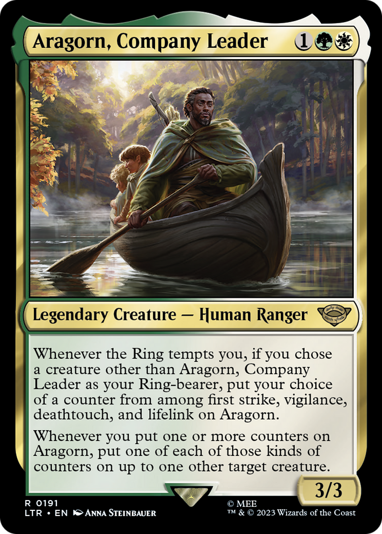 Aragorn, Company Leader (LTR-191) - The Lord of the Rings: Tales of Middle-earth Foil