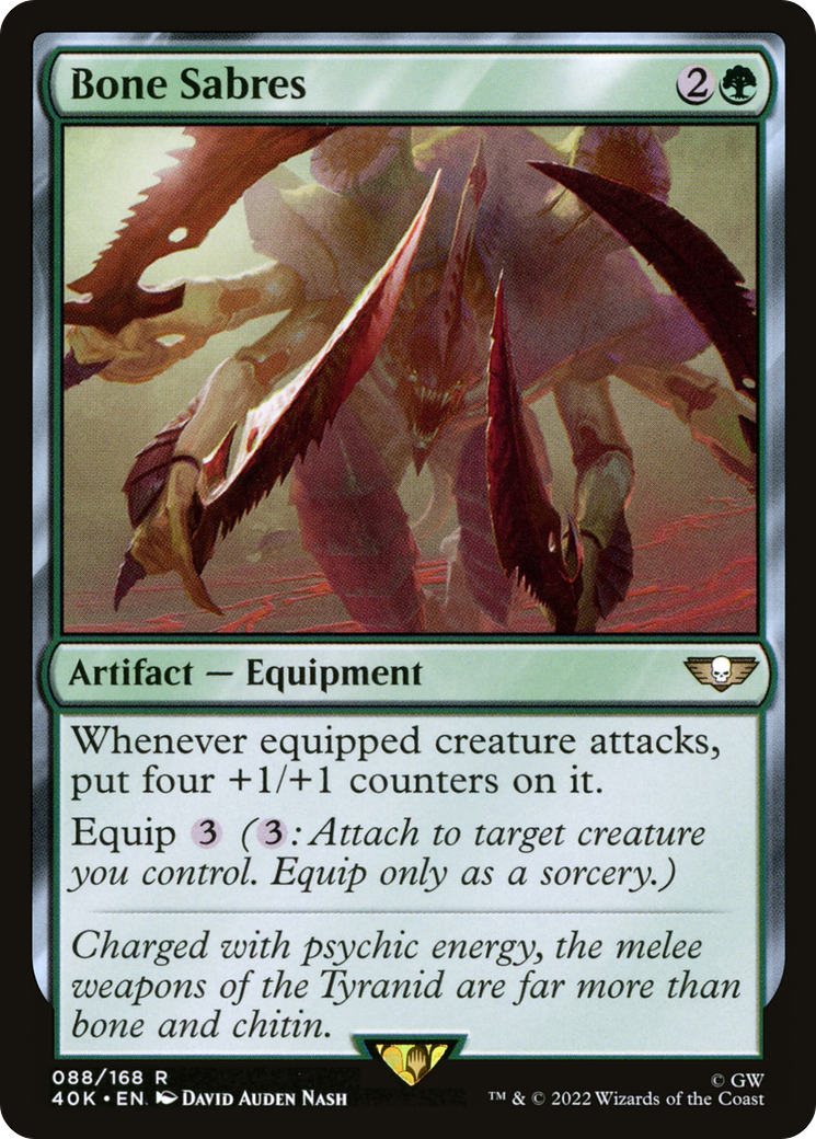 Sabres d'os (40K-088) - Commandant Warhammer 40,000 