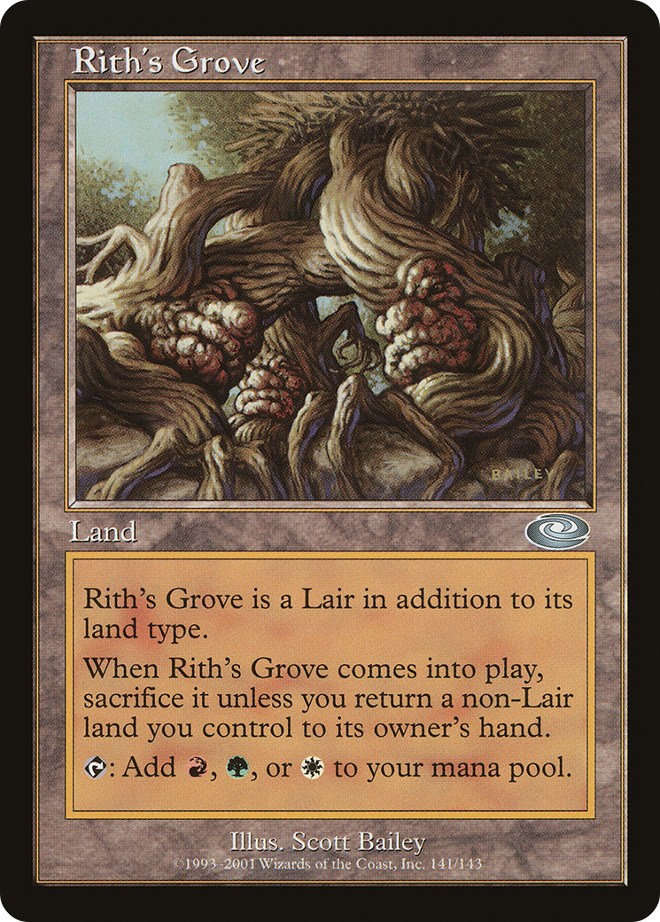 Rith's Grove (PLS-141) - Feuille de changement de plan