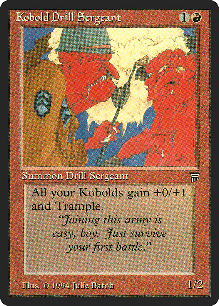 Sergent instructeur Kobold (LEG-154) - Légendes 