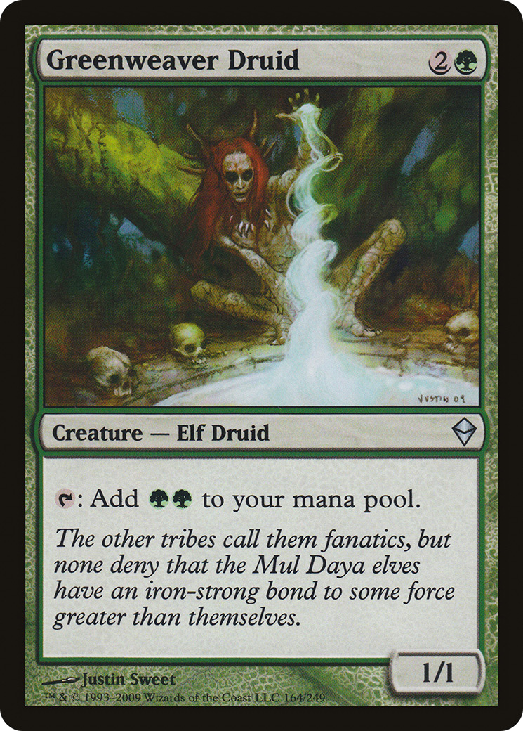 Greenweaver Druid (ZEN-164) - Zendikar Foil