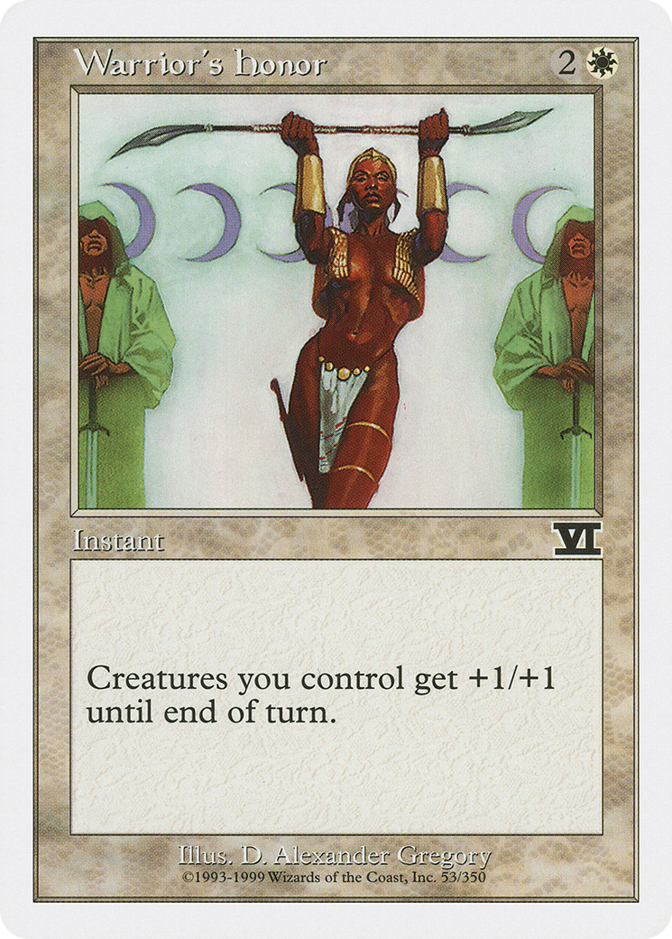 Warrior's Honor (6ED-053) - Classic Sixth Edition