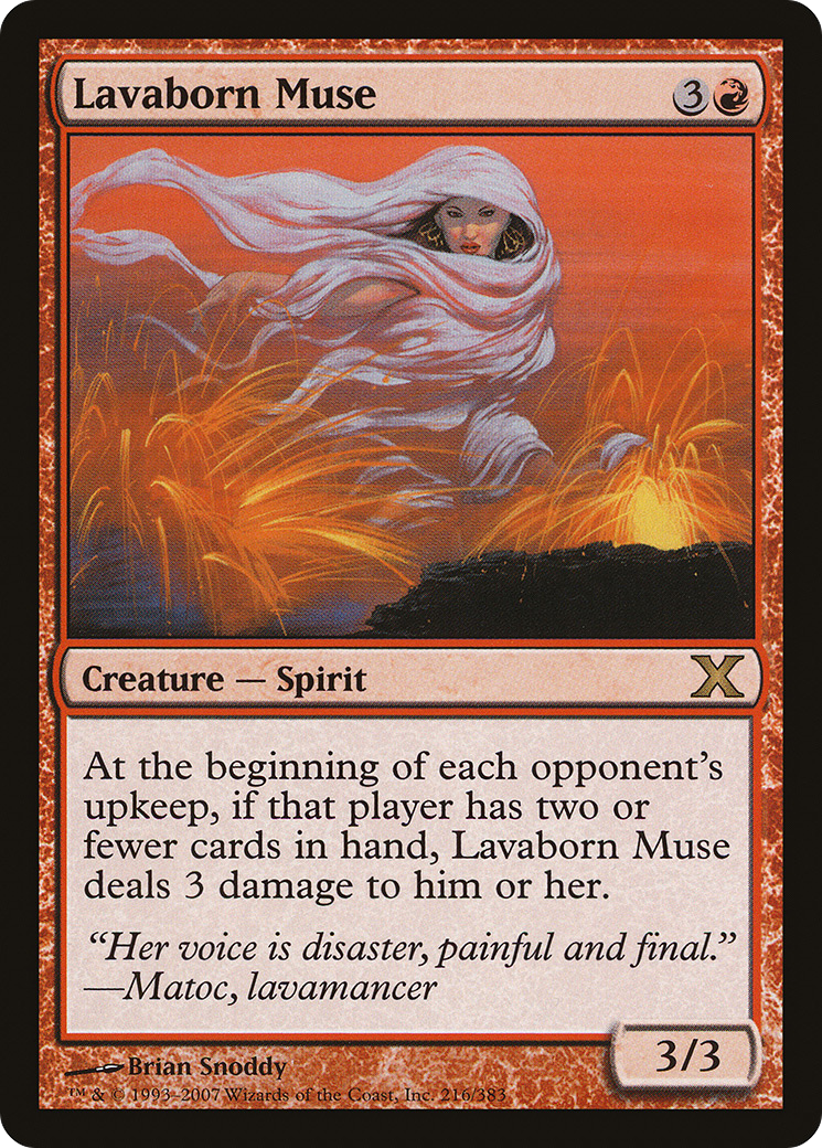 Lavaborn Muse (10E-216) - Tenth Edition Foil