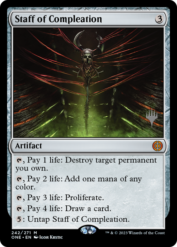 Bâton de complétude (PONE-242P) - Promotions Phyrexia : Tous ne feront qu'un 