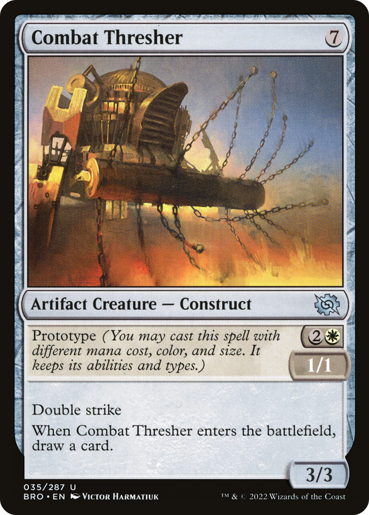 Combat Thresher (BRO-035) - The Brothers' War Foil