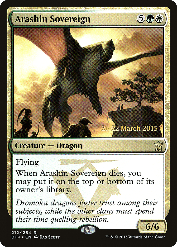 Arashin Sovereign (PDTK-212S) - Cartes promotionnelles Les Dragons de Tarkir 
