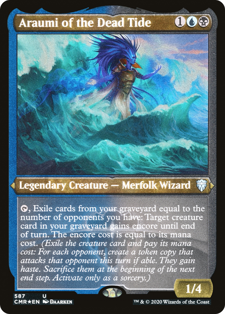 Araumi de la Marée Morte (CMR-587) - Commander Legends Etched Foil 