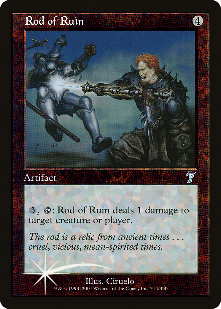 Rod of Ruin (7ED-314★) - Seventh Edition Foil