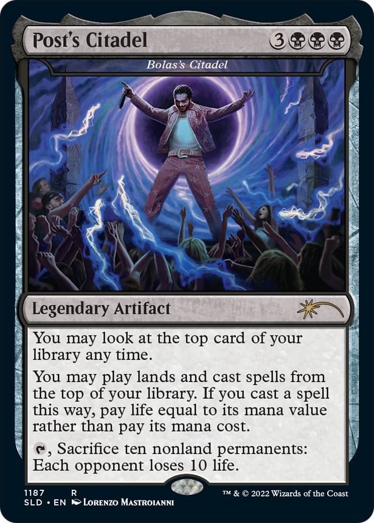 Post's Citadel - Bolas's Citadel (Post Malone) (SLD-1187) - Secret Lair Drop / Post's Citadel Foil