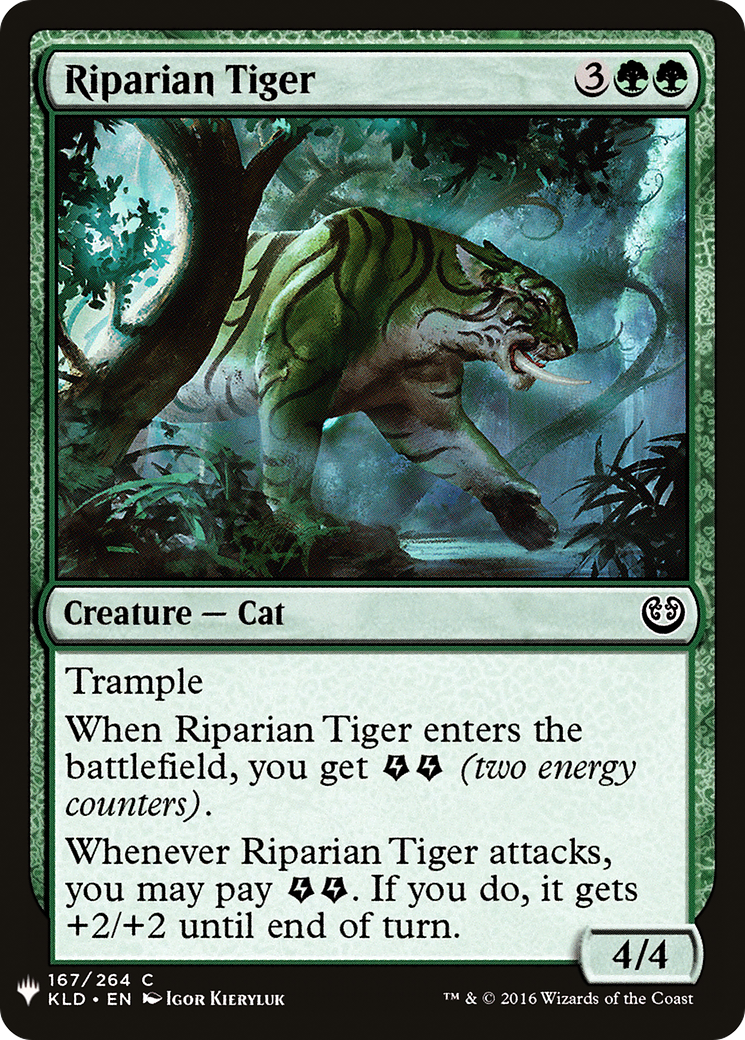 Riparian Tiger (LIST-KLD-167) - The List