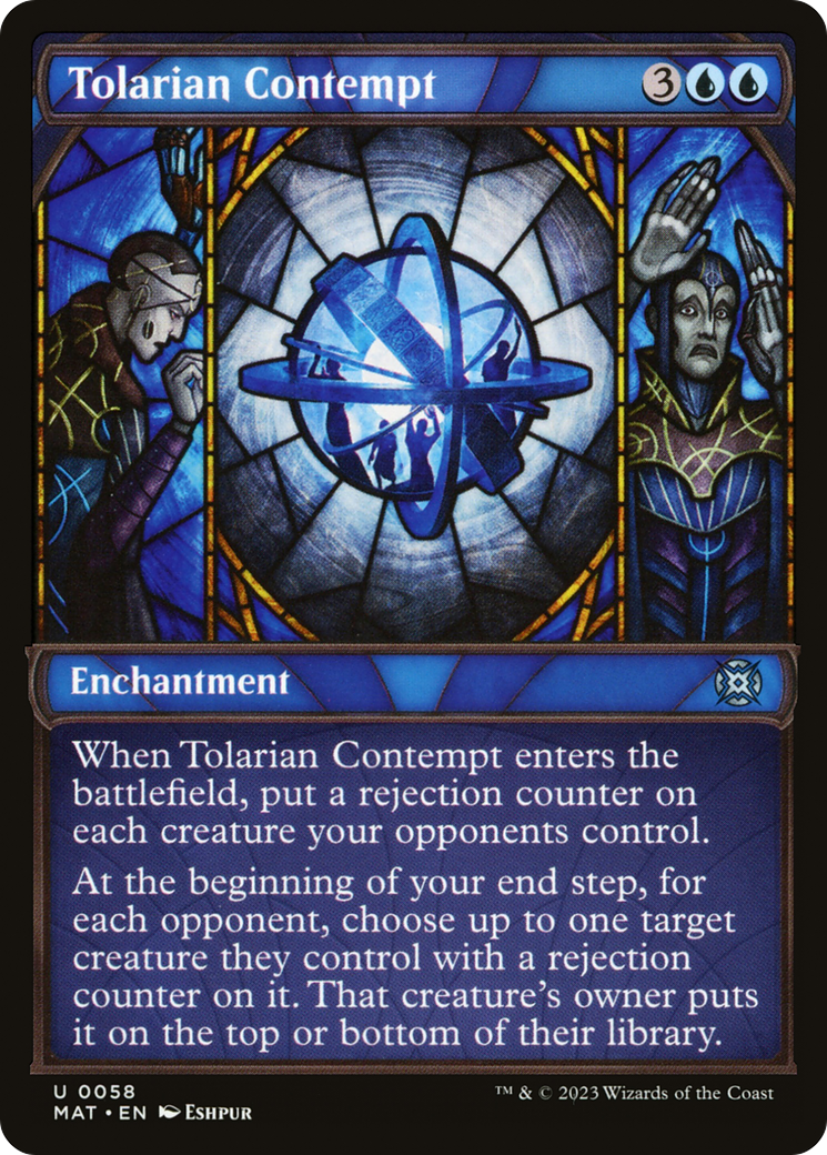 Tolarian Contempt (Showcase) (MAT-058) - March of the Machine: The Aftermath: (Showcase) Foil