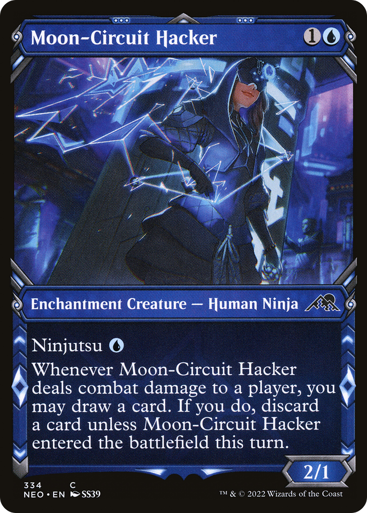 Moon-Circuit Hacker (NEO-334) - Kamigawa : Neon Dynasty : (Vitrine) Feuille 