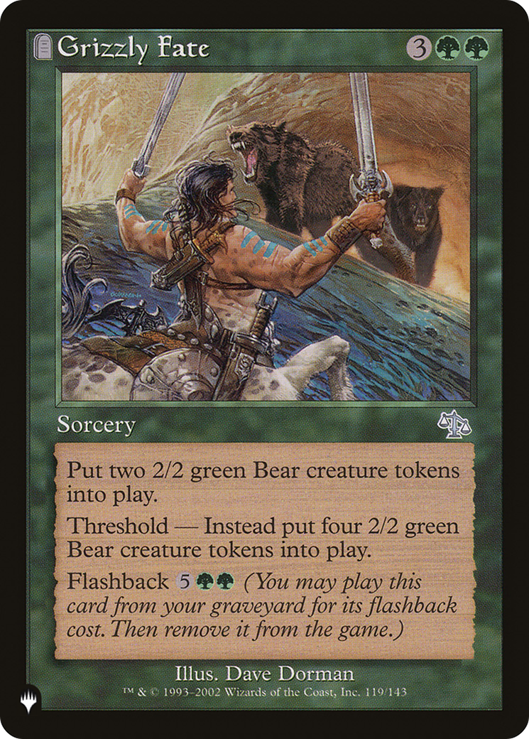Grizzly Fate (LIST-119/143) - The List: (tombstone)