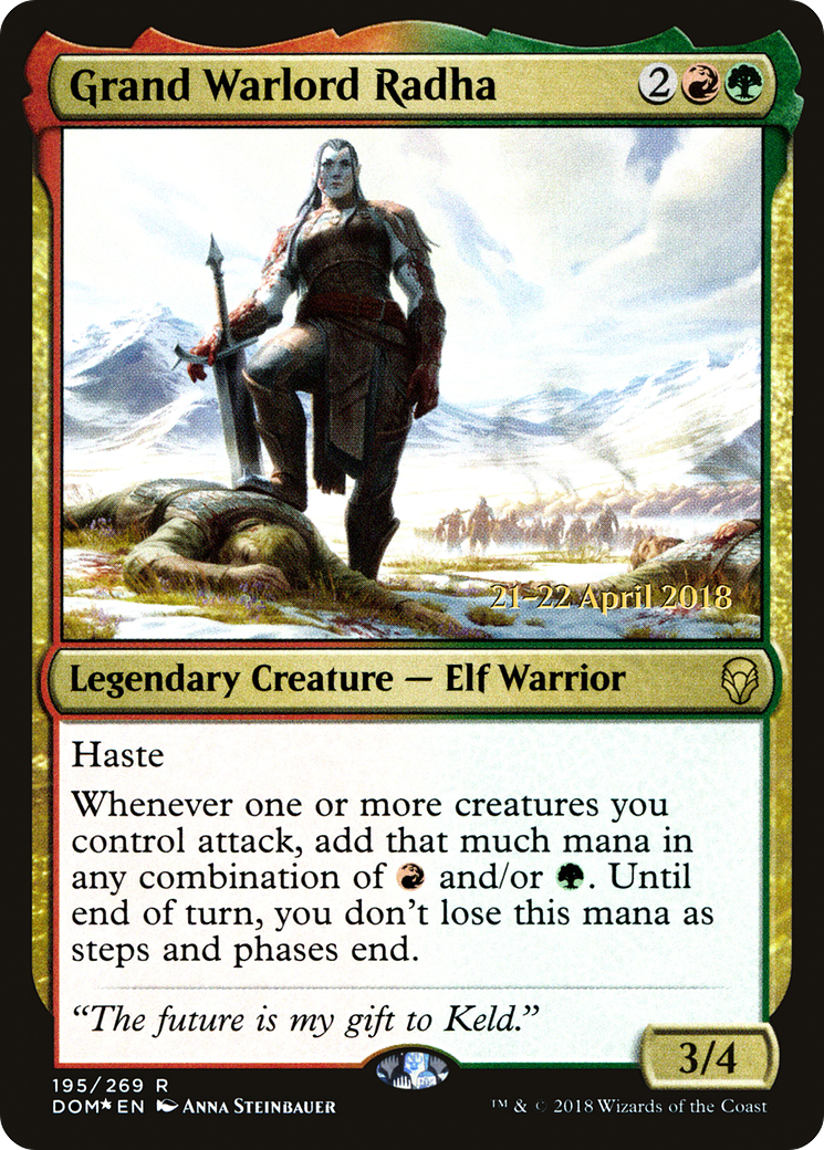 Grand seigneur de guerre Radha (PDOM-195S) - Dominaria Promos Foil