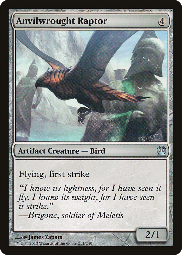 Raptor Anvilwrought (THS-211) - Feuille de Theros 