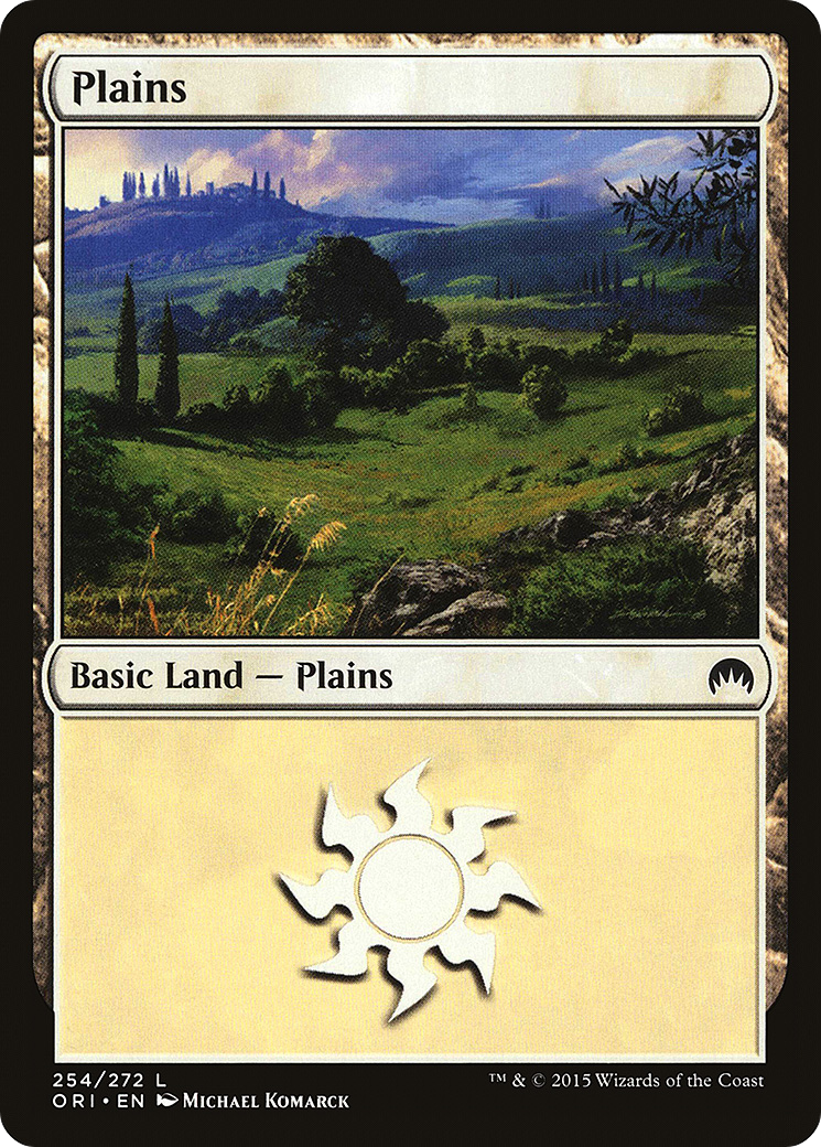 Plains (254) (ORI-254) - Magic Origins Foil