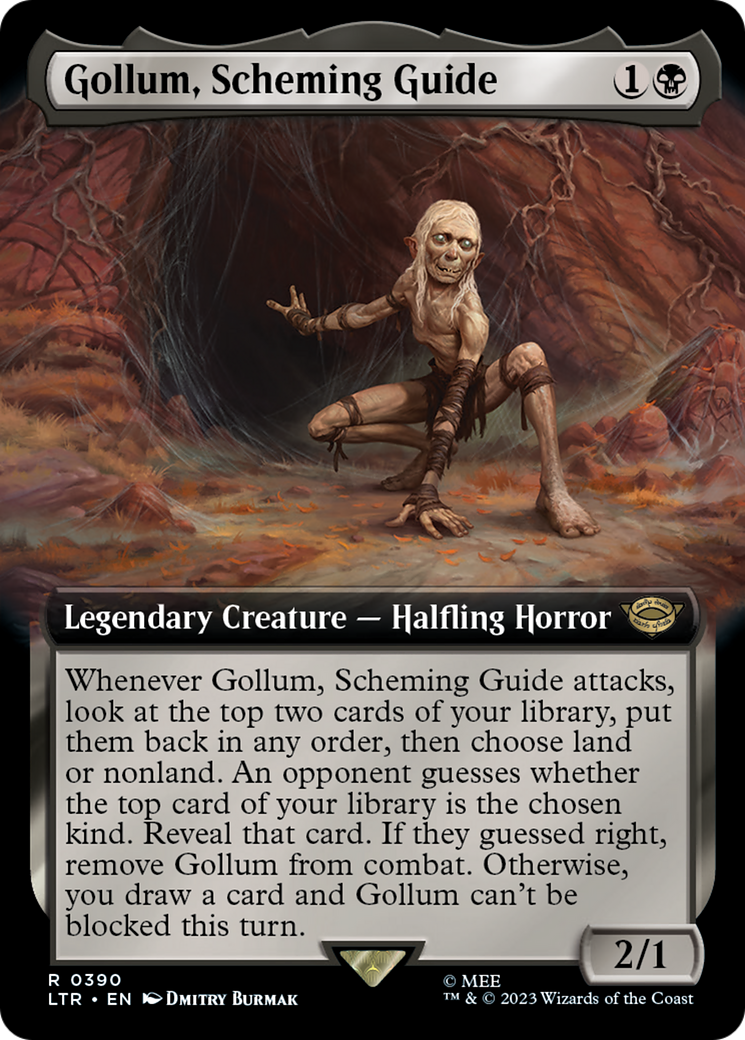 Gollum, Scheming Guide (Extended Art) (LTR-390) - The Lord of the Rings: Tales of Middle-earth: (Extended Art)