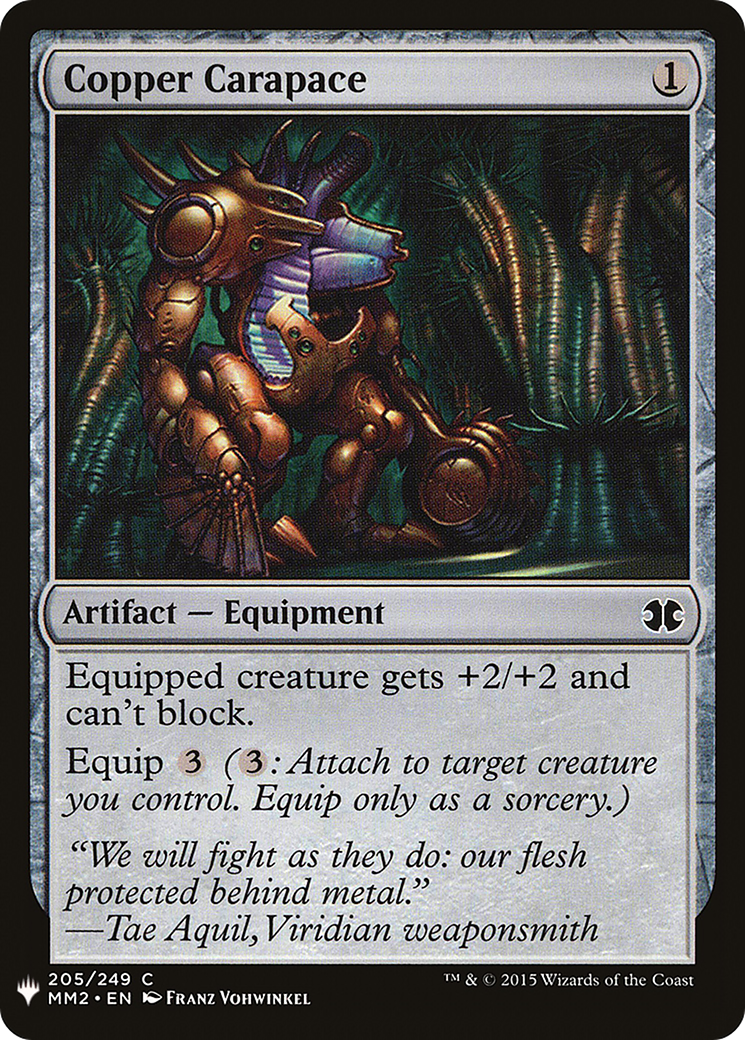 Copper Carapace (LIST-MM2-205) - The List