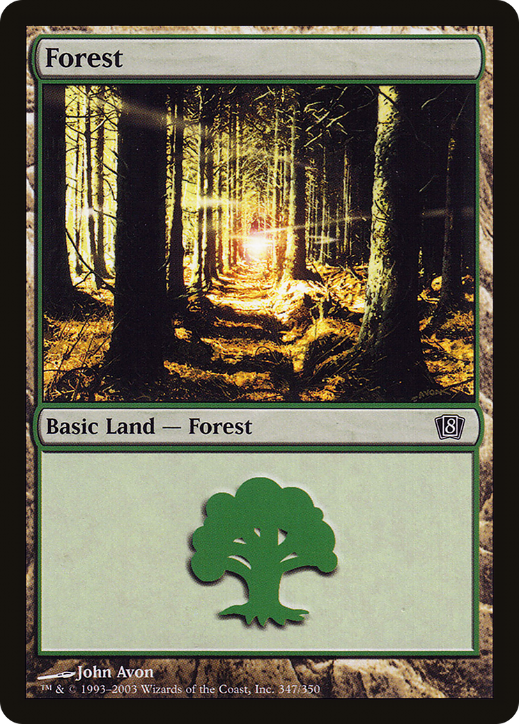 Forest (347) (8ED-347★) - Eighth Edition Foil