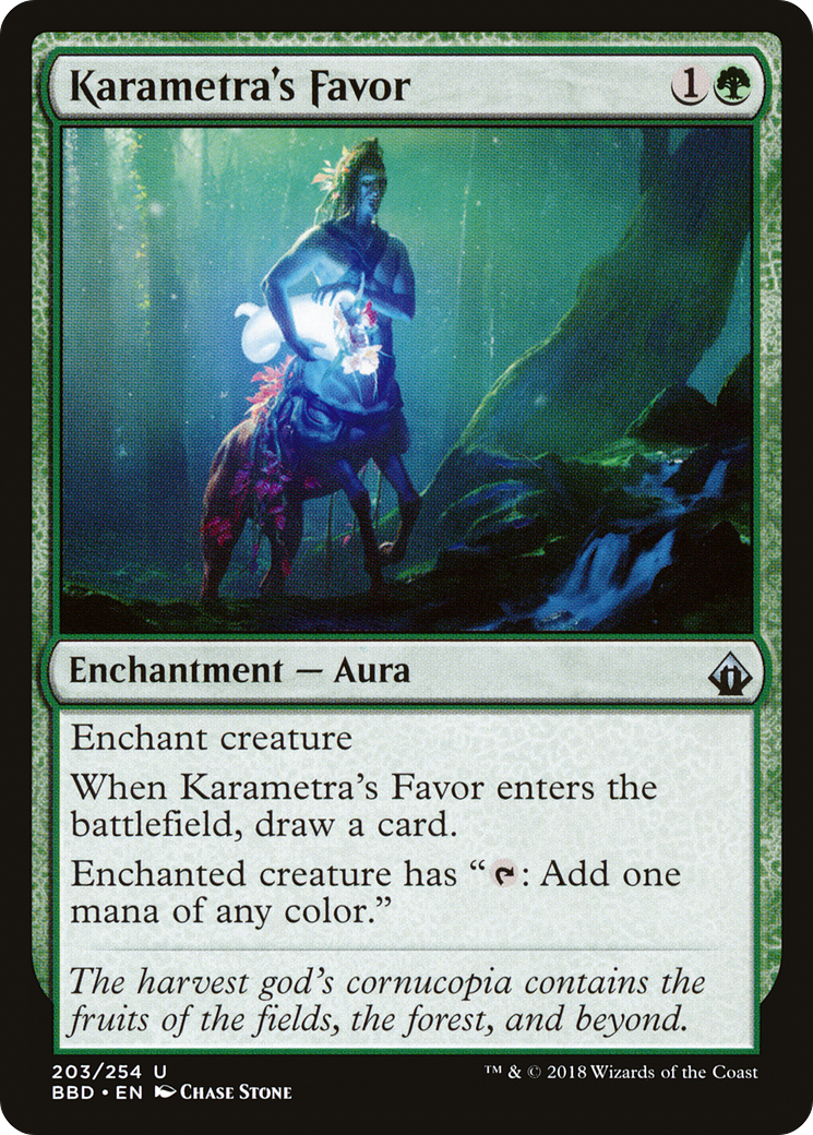 Karametra's Favor (BBD-203) - Battlebond Foil