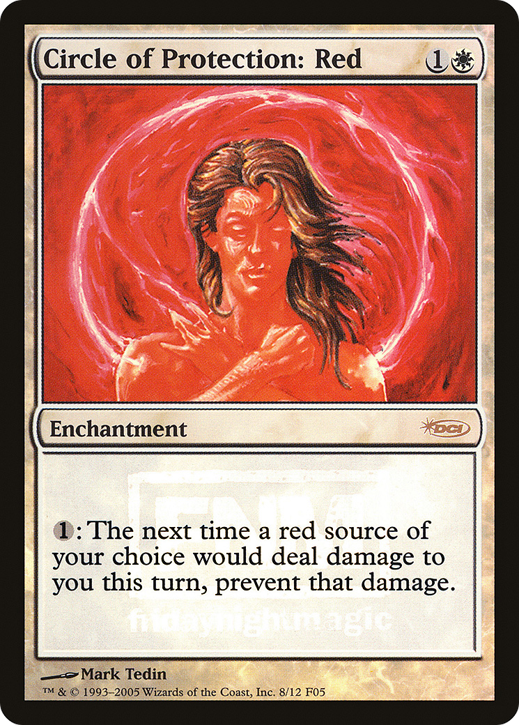 Circle of Protection: Red (FNM-008) - Friday Night Magic 2005 Foil