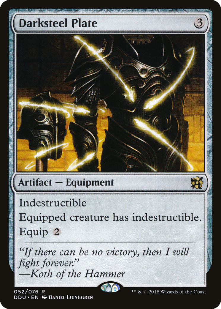 Plaque d'acier sombre (DDU-052) - Duel Decks : Elfes contre Inventeurs 