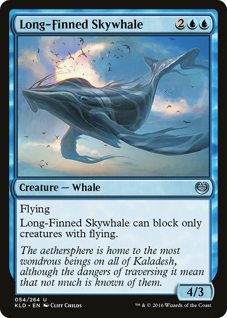 Baleine céleste à longues nageoires (KLD-054) - Kaladesh Foil 