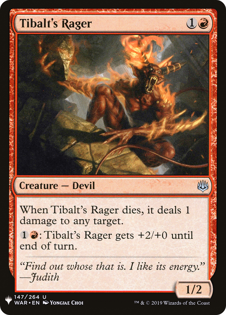 Tibalt's Rager (PLST-WAR-147) - La Liste