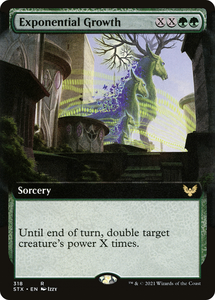 Exponential Growth (Extended Art) (STX-318) - Strixhaven: School of Mages: (Extended Art)