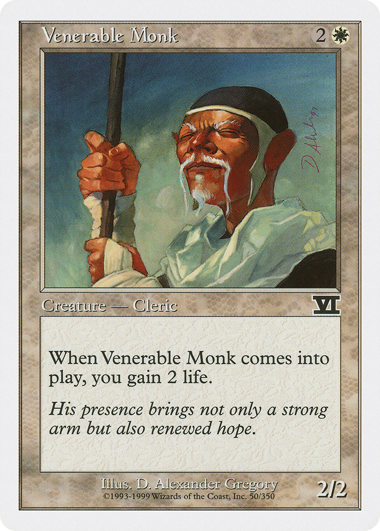 Venerable Monk (6ED-050) - Classic Sixth Edition