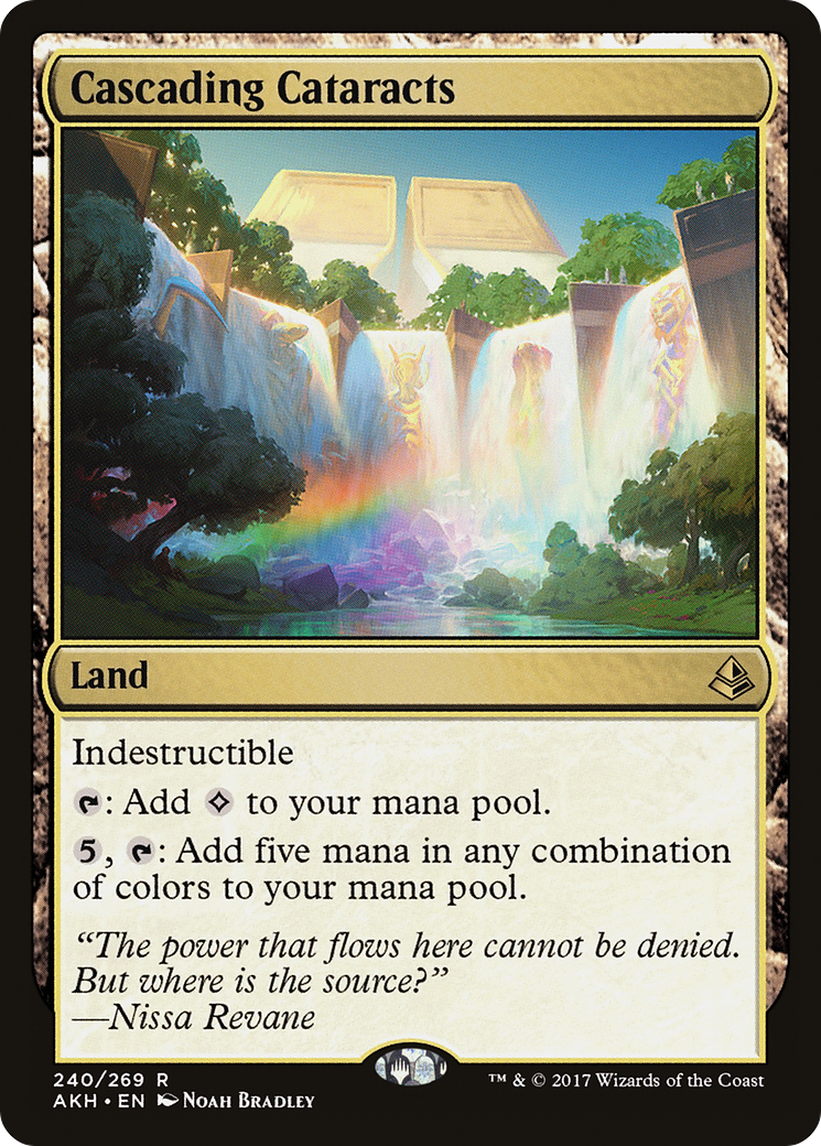 Cascades de cataractes (AKH-240) - Feuille d'Amonkhet 