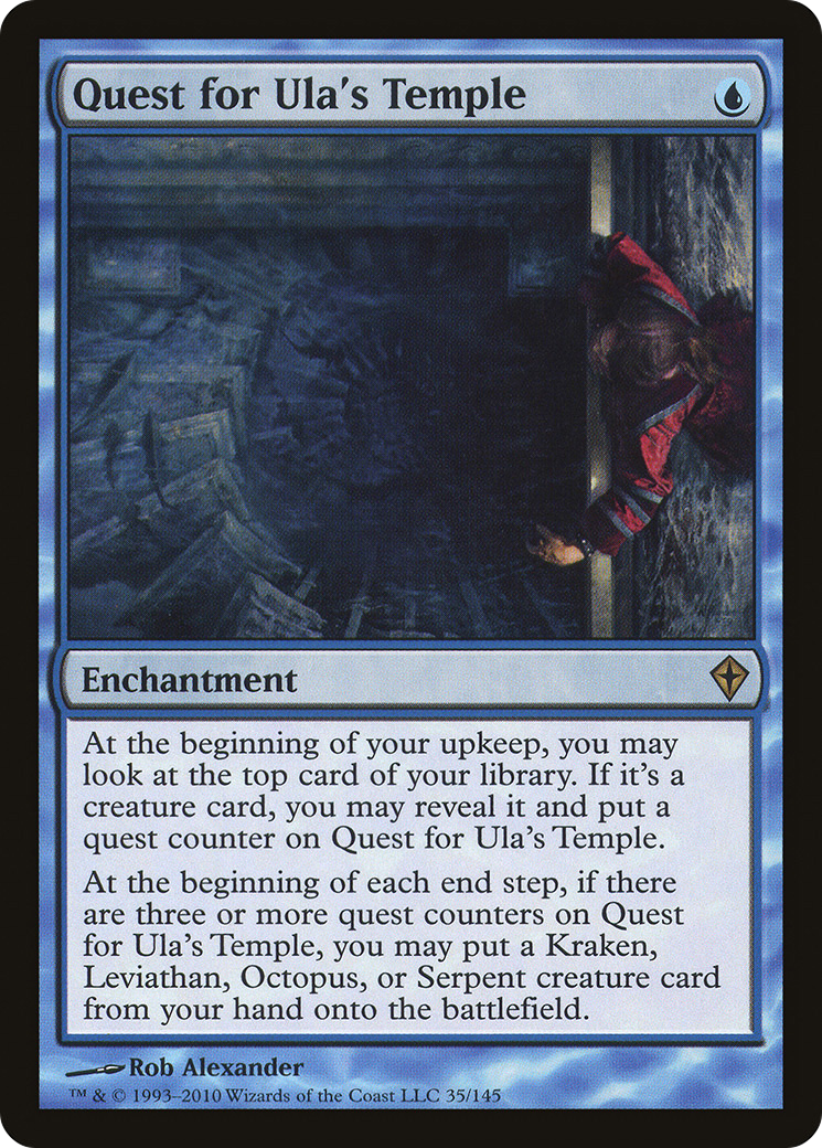 Quête du temple d'Ula (WWK-035) - Worldwake Foil 
