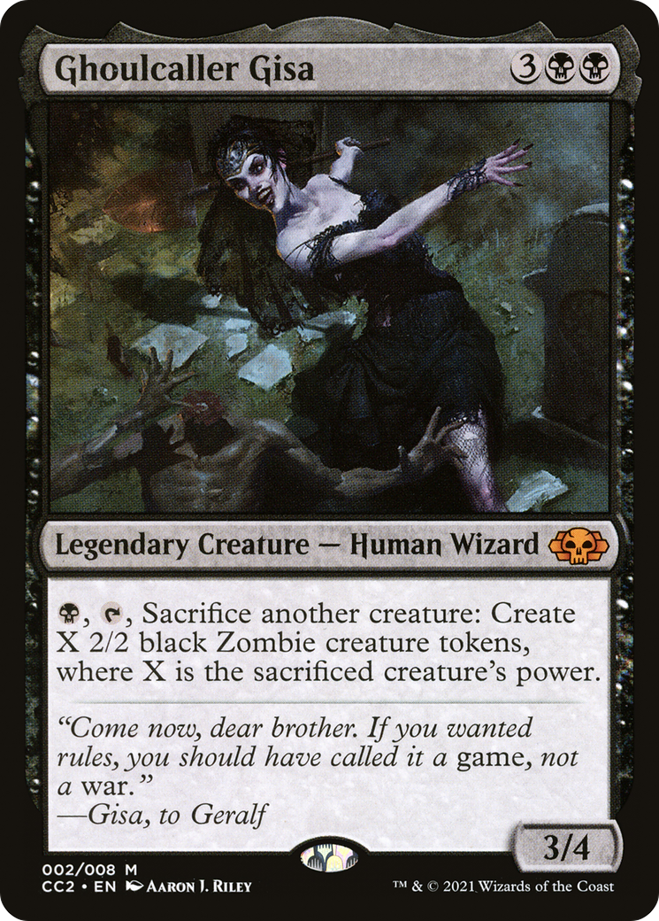 Ghoulcaller Gisa (CC2-002) - Collection Commander : Black Foil 