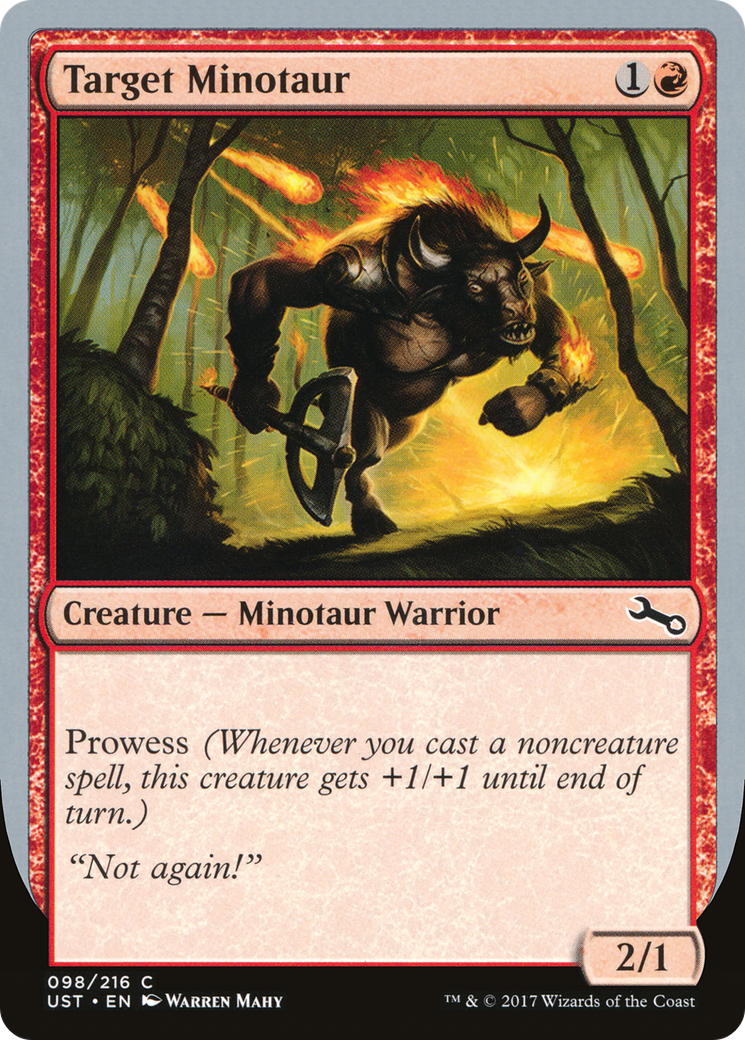 Cible Minotaure (UST-98C) - Feuille instable