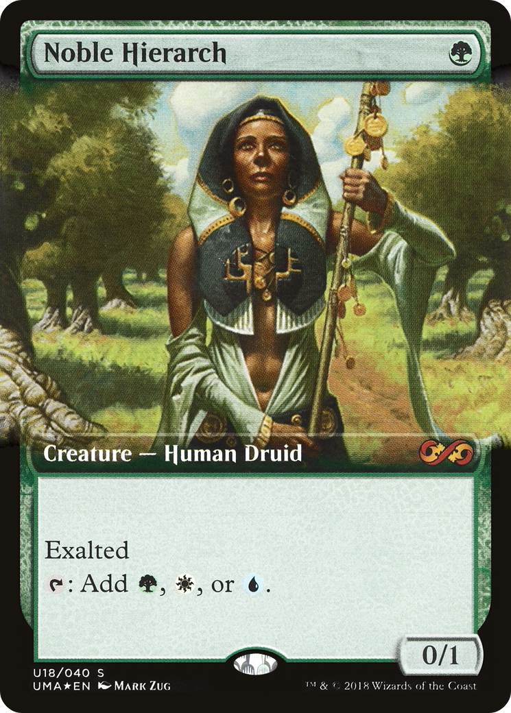 Noble Hierarch (UMA:BT-U18) - Ultimate Box Topper: (Extended Art) Foil