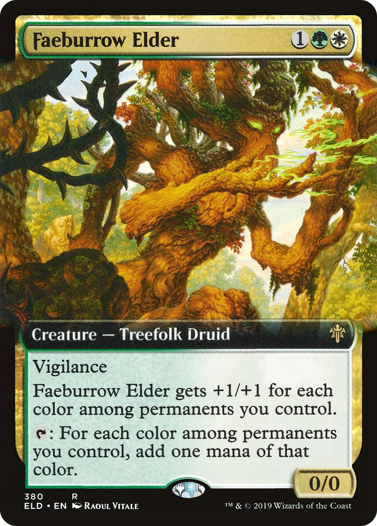 Faeburrow Elder (Extended Art) (ELD-380) - Throne of Eldraine: (Extended Art)