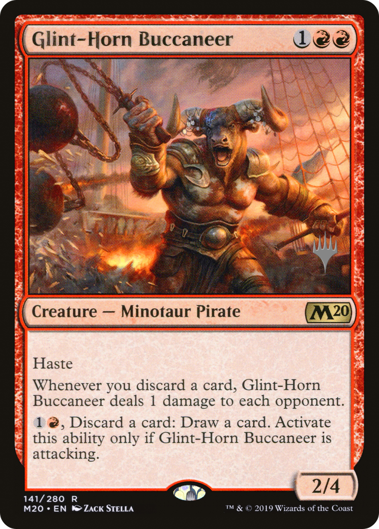 Glint-Horn Buccaneer (PPM20-141) - Core Set 2020 Promos Foil