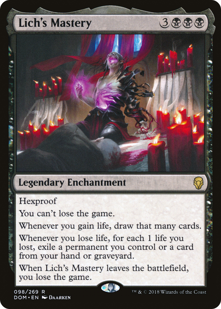 Maîtrise de Lich (DOM-098) - Dominaria Foil 