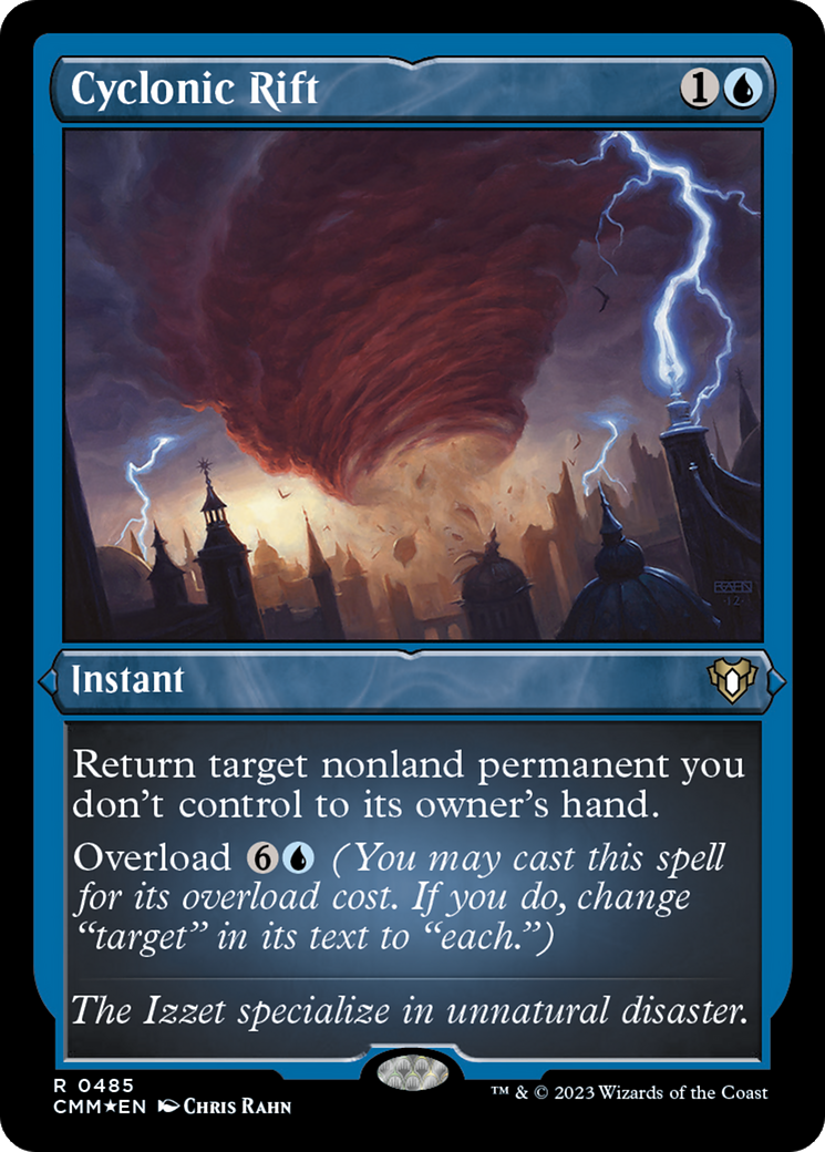 Cyclonic Rift (CMM-485) - Commander Masters Etched Foil