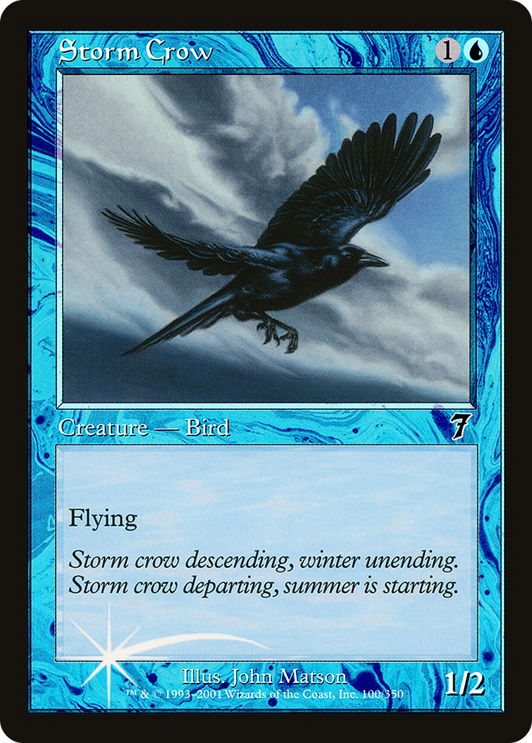 Storm Crow (7ED-100★) - Seventh Edition Foil