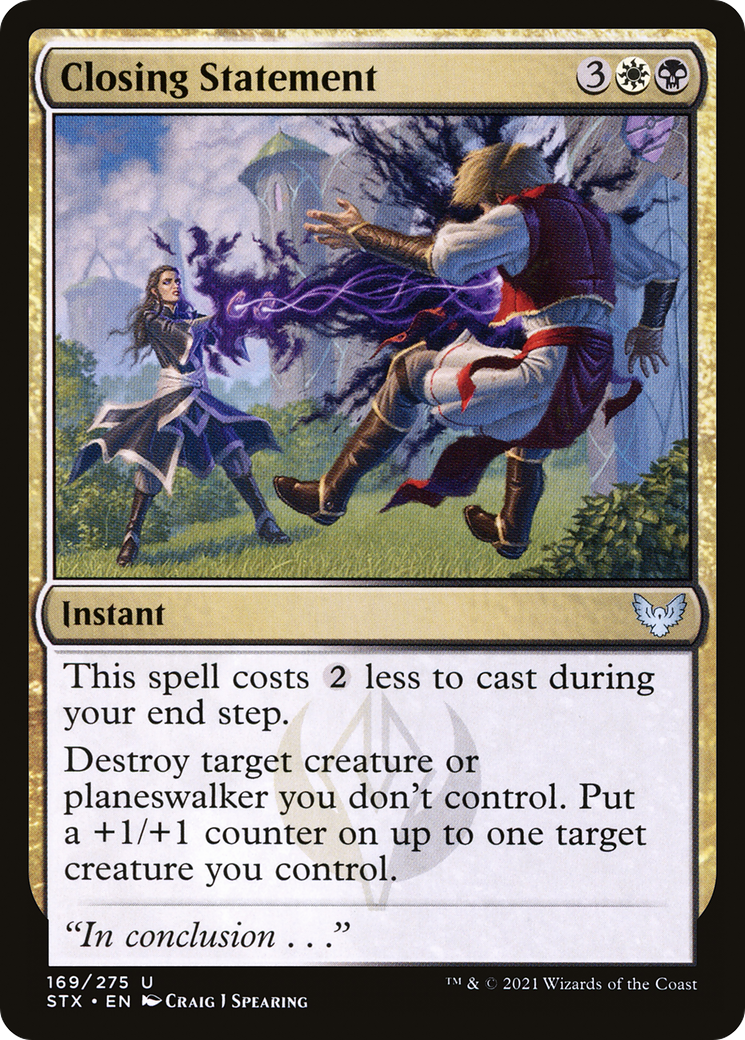 Déclaration de clôture (STX-169) - Strixhaven : École des mages (Foil) 