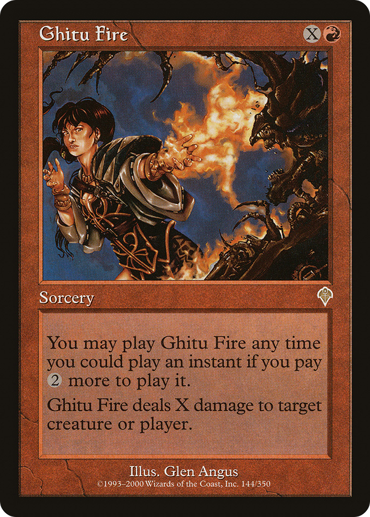 Feu de Ghitu (INV-144) - Invasion Foil