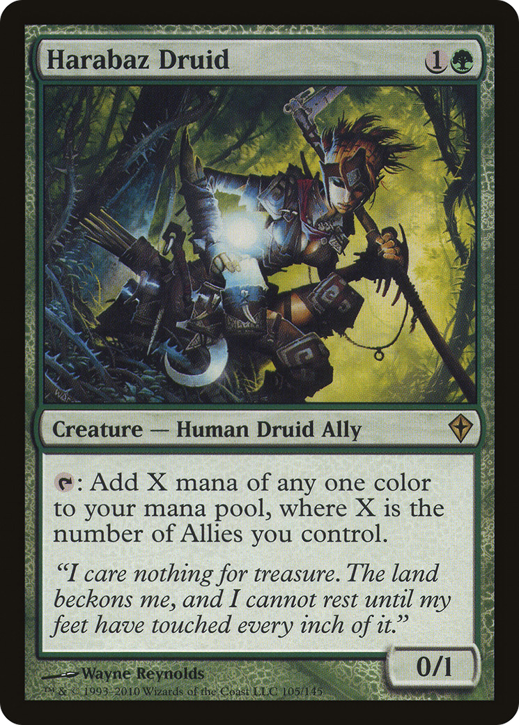 Druide Harabaz (WWK-105) - Worldwake Foil 