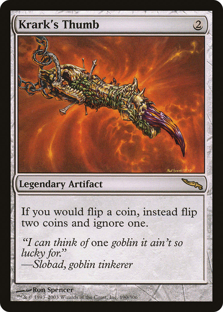 Le Pouce de Krark (MRD-190) - Mirrodin 