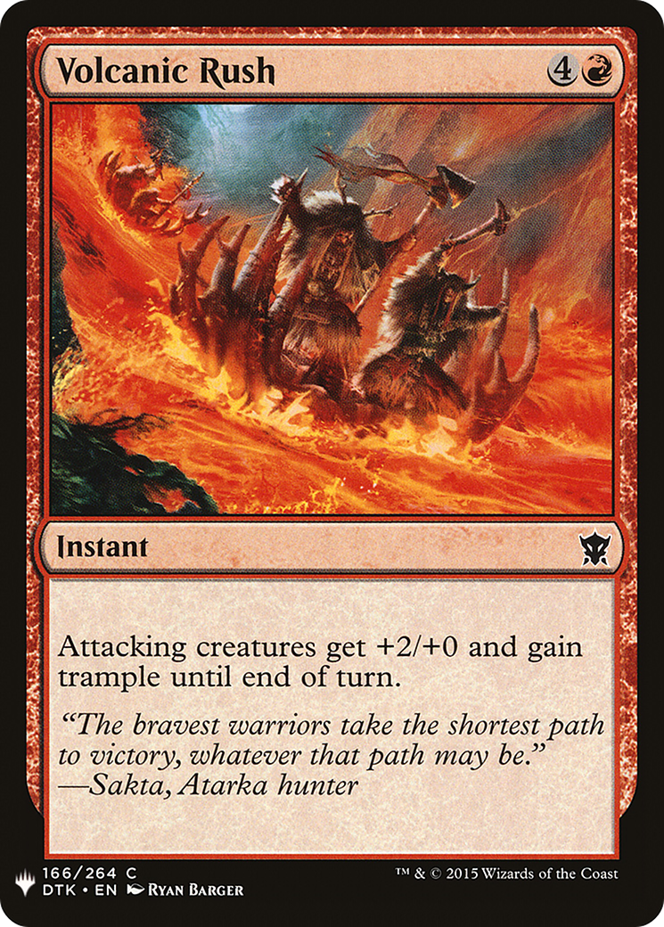 Volcanic Rush (LIST-DTK-166) - The List