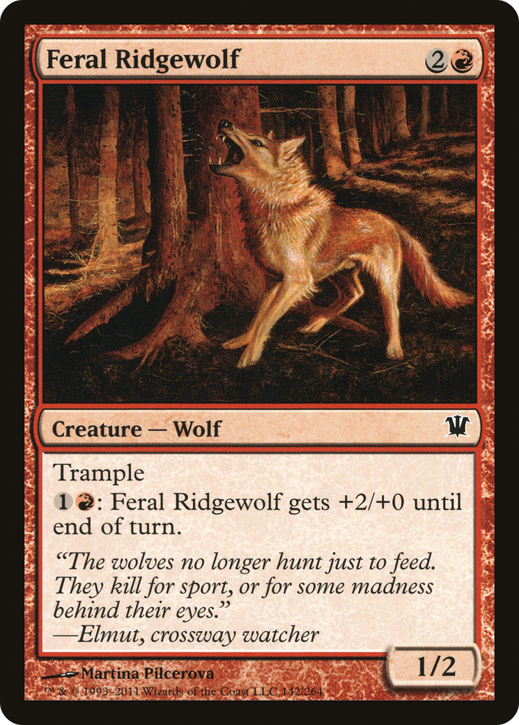 Feral Ridgewolf (ISD-142) - Innistrad