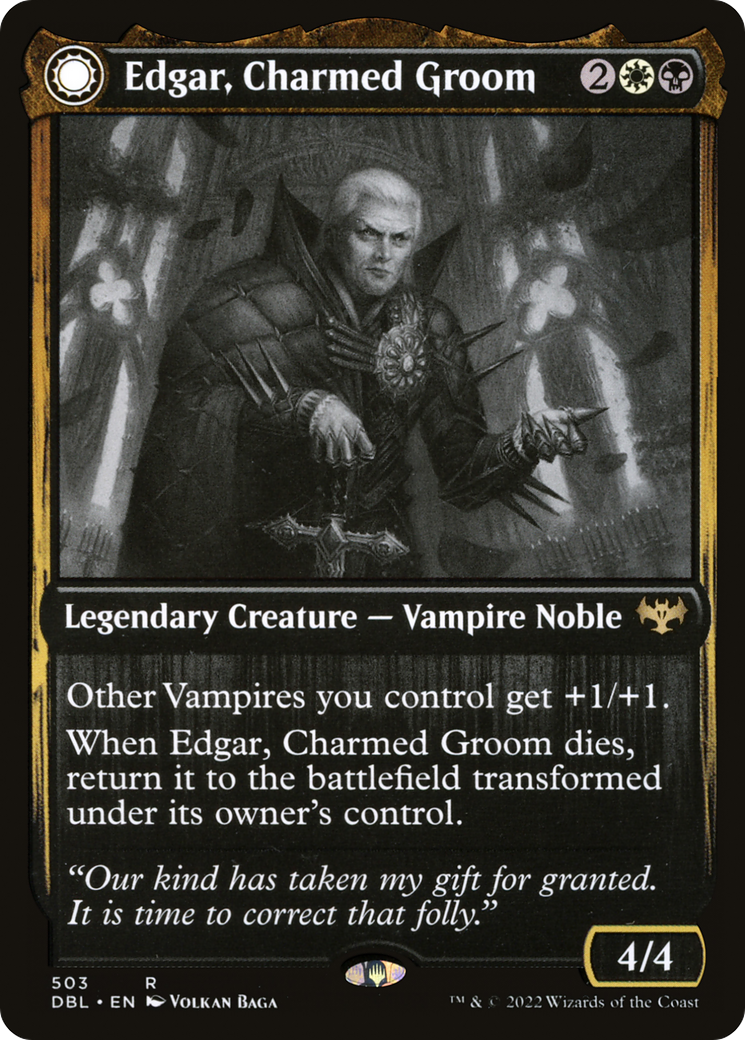 Edgar, le marié enchanté // Le cercueil d'Edgar Markov (DBL-503) - Innistrad : Double fonction : (Transformation double face)