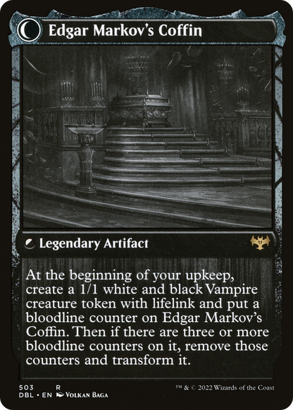 Edgar, le marié enchanté // Le cercueil d'Edgar Markov (DBL-503) - Innistrad : Double fonction : (Transformation double face)