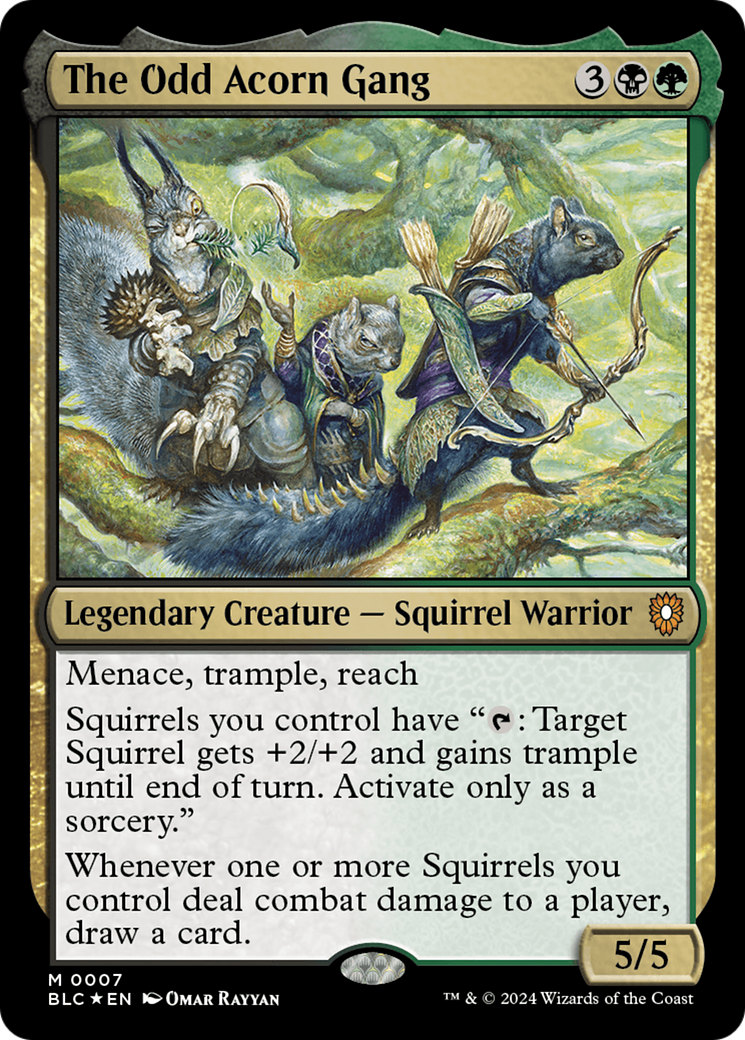 The Odd Acorn Gang (BLC-007) - Bloomburrow Commander Foil