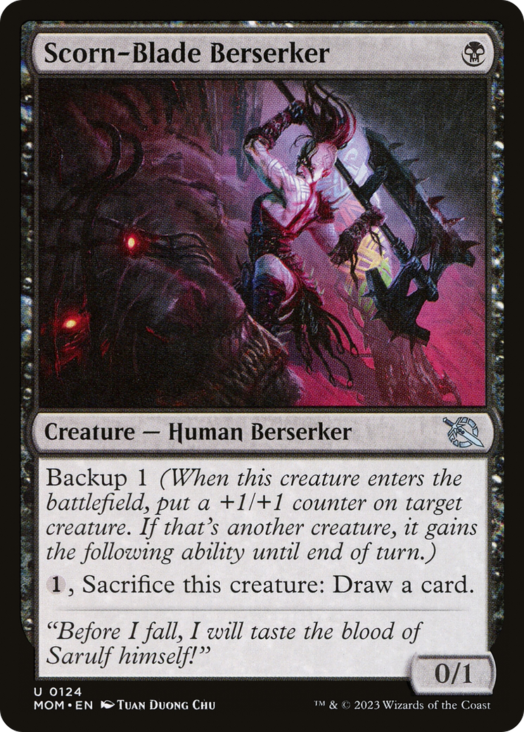 Scorn-Blade Berserker (MOM-124) - March of the Machine Foil